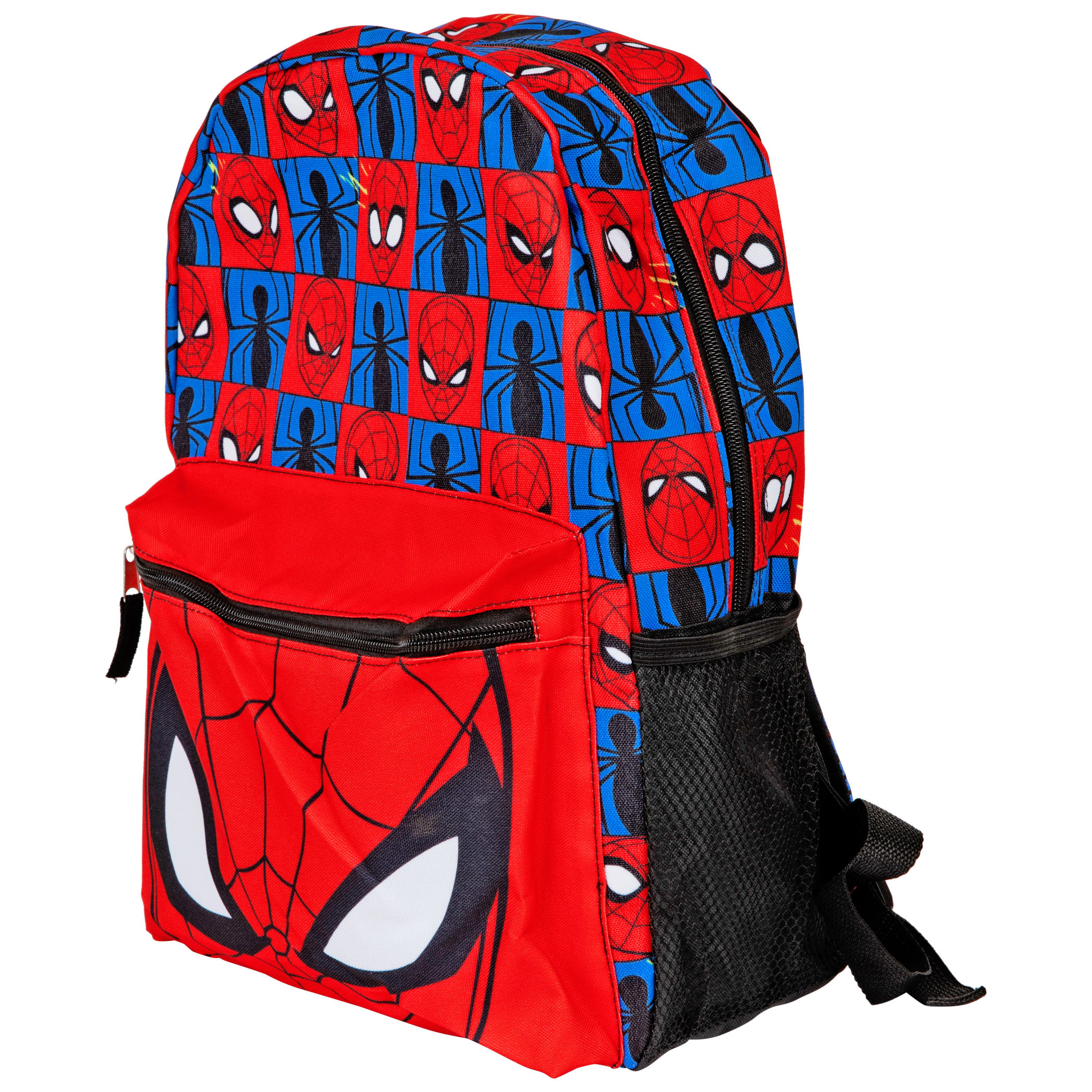 Marvel Comics Spider-Man Character Costume & Face 16" Padded Backpack